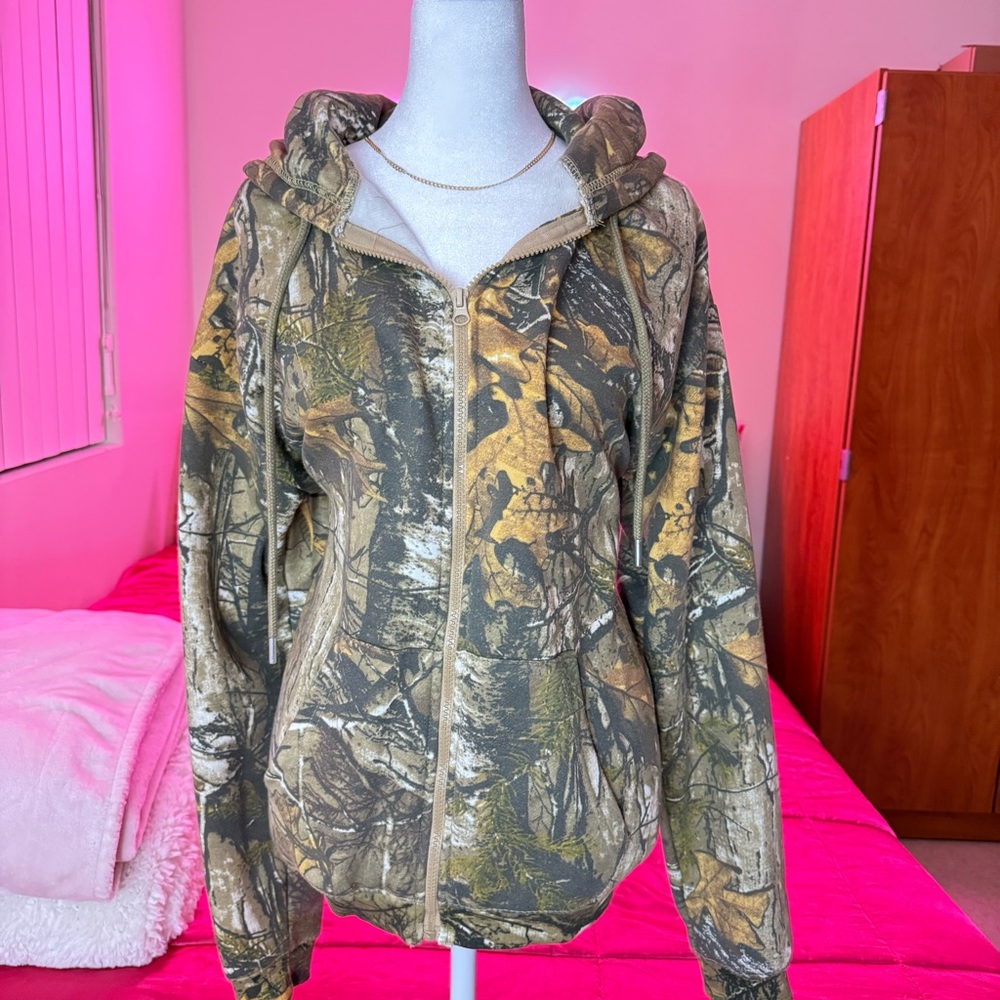 Streetwear Oversized Camo Jacket